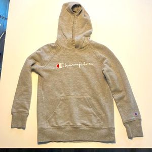Grey champion hoodie for kids